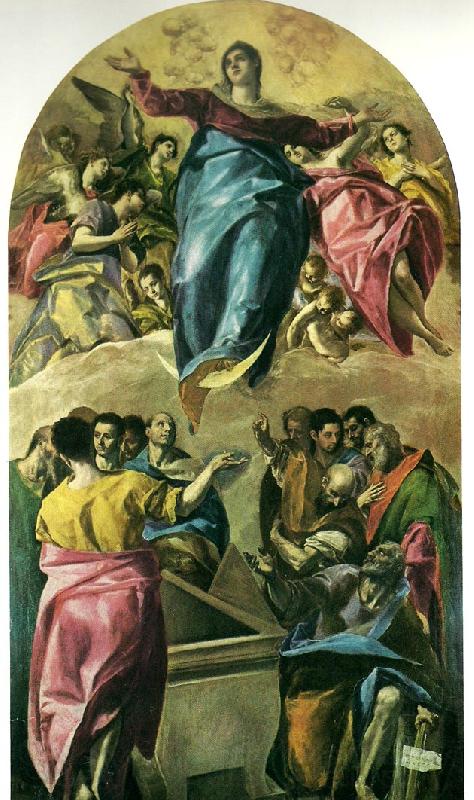 El Greco assumption of the virgin Norge oil painting art
